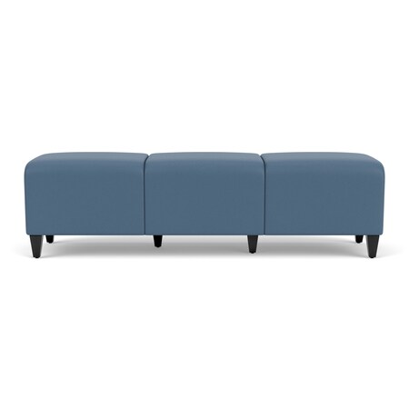 Lesro Siena Lounge Reception 3 Seat Bench, Black, MD Titan Upholstery SN3001